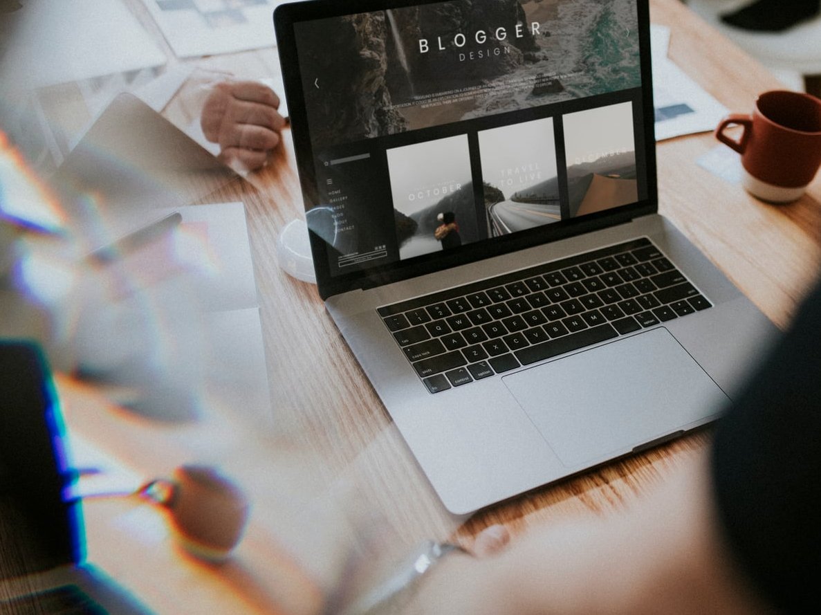 website redesign laptop